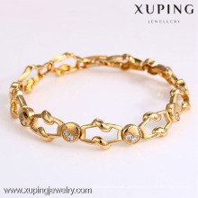 72906- Xuping Jewelry Fashion Hot Sale Mulher Pulseira com 18K banhado a ouro